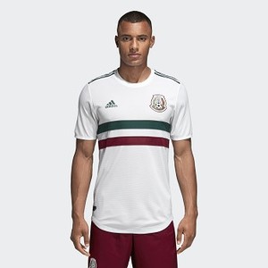 [해외] ADIDAS USA Mexico Away Authentic Jersey [아디다스축구유니폼] White/Forest/Cardinal (BQ4682)