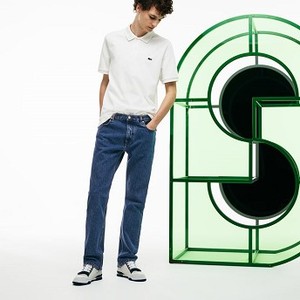 [해외] Lacoste Mens Fashion Show Wide-Leg 5-pocket Jeans [라코스테바지] DEEP MEDIUM (HH9772_CDZ_20)