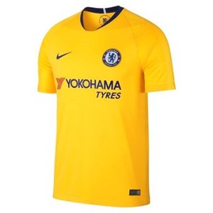 [해외] NIKE 2018/19 Chelsea FC Stadium Away [나이키티셔츠] Tour Yellow/Rush Blue (919008-720)