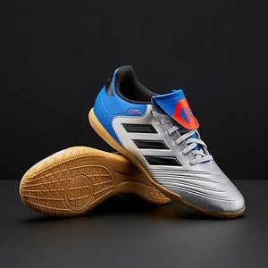 [해외] adidas Copa Tango 18.4 IN - Metallic Silver/Core Black/Football Blue [아디다스축구화,아디다스풋살화] (185881)