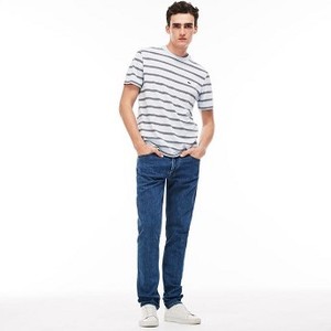 [해외] Lacoste Mens Slim Fit 5 Pocket Denim Jeans [라코스테바지] DEEP MEDIUM (HH4604_CDZ_24)