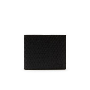 [해외] Lacoste Mens Chantaco Matte Pique Leather Wallet And Card Holder Set [라코스테지갑,라코스테시계] BLACK (NH2641CE_000_24)
