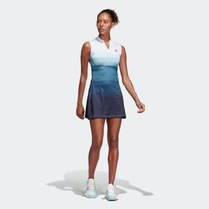 [해외] Womens Tennis Parley Dress [아디다스 스커트] White/Easy Blue (DP0267)