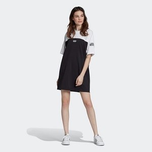 [해외] Womens Originals Tee Dress [아디다스 스커트] White/Black (EC0739)