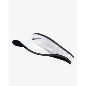[해외] NikeCourt AeroBill Featherlight [나이키 썬캡] White/White/Black/Black (899656-100)
