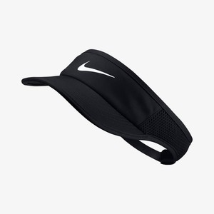 [해외] NikeCourt AeroBill Featherlight [나이키 썬캡] Black/Black/Black/White (899656-010)