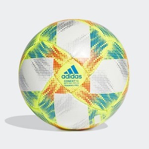Soccer Conext 19 Training Pro Ball [아디다스 축구공] White/Solar Yellow/Solar Red/Football Blue (DN8635)