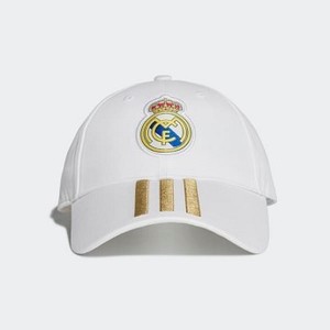 Soccer Real Madrid 3-Stripes Cap [아디다스 볼캡] White/Dark Football Gold (DY7720)