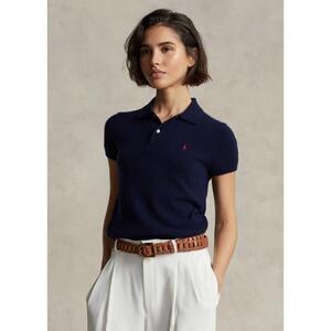 [해외] 랄프로렌 Slim Fit Cashmere Polo Shirt 638621_Hunter_Navy_Hunter_Navy