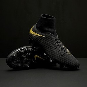 [해외] Nike Hypervenom Phantom III Academy DF FG - Black/Metallic Vivid Gold [나이키 축구화, 풋살화, 터프화] (182851)