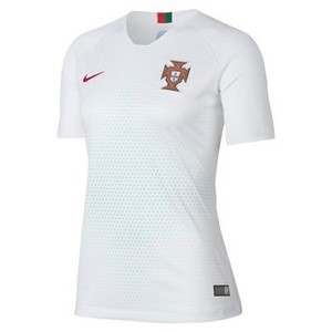 [해외] NIKE 2018 Portugal Stadium Away [나이키티셔츠] White/Gym Red (893953-100)