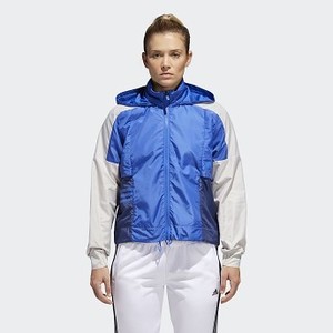 [해외] ADIDAS USA Womens Athletics ID Shell Jacket [아디다스자켓,아디다스패딩] Hi-Res Blue/Chalk Pearl (CW2281)