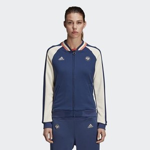 [해외] ADIDAS USA Womens Tennis Roland Garros Jacket [아디다스자켓,아디다스패딩] Noble Indigo/Ecru Tint (CE0385)