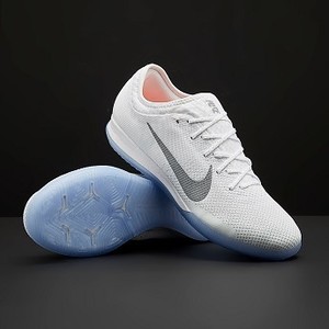 [해외] Nike Mercurial VaporX XII Pro IC - White/Metallic Cool Grey/Total Orange [나이키 축구화, 풋살화, 터프화] (182874)