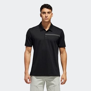 [해외] ADIDAS USA Mens Golf Adicross Pique Polo Shirt [아디다스반팔티] Black (CY9499)