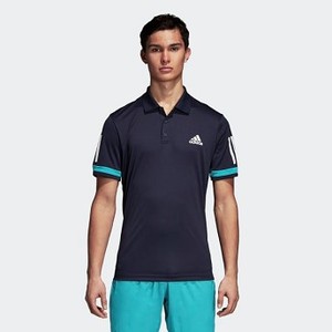 [해외] ADIDAS USA Mens Tennis 3-Stripes Club Polo Shirt [아디다스반팔티] Legend Ink (D74645)