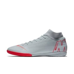 [해외] NIKE Nike MercurialX Superfly VI Academy IC [나이키축구화] Wolf Grey/Pure Platinum/Metallic Silver/Light Crim (AH7369-060)