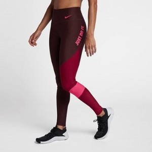 [해외] NIKE Nike Power Team [나이키바지,나이키레깅스] Burgundy Crush/Red Crush/Rush Pink/Rush Pink (power-team-womens-training-tights-D5v2db)