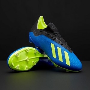 [해외] adidas X 18.2 FG - Football Blue/Solar Yellow/Core Black [아디다스축구화,아디다스풋살화] (185720)
