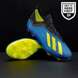 [해외] adidas X 18.1 FG - Football Blue/Solar Yellow/Core Black [아디다스축구화,아디다스풋살화] (185718)