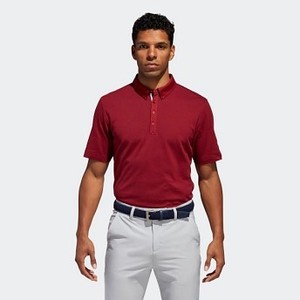 [해외] ADIDAS USA Mens Golf Adipure Triple Notch Polo Shirt [아디다스반팔티] Craft Red (CY9462)