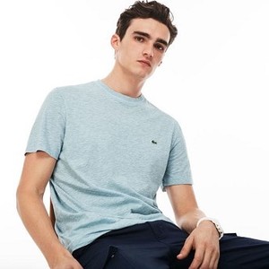 [해외] Mens Crew Neck Cotton T-Shirt [라코스테 LACOSTE] light blue (TH3212-51-T01)