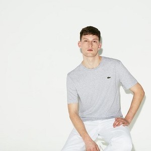 [해외] Mens SPORT Crew Neck Tennis T-Shirt [라코스테 LACOSTE] silver grey chine (TH7618-51-CCA)