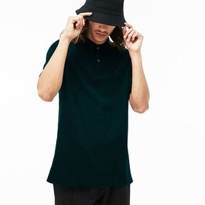 [해외] Mens LIVE Slim Fit Bands And Badge Cotton Petit Pique Polo [라코스테 LACOSTE] green/black (PH9048-51-SH2)