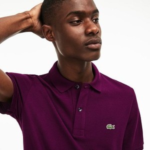 [해외] Mens Petit Pique Slim Fit Polo Shirt [라코스테 LACOSTE] purple (PH4012-51-6B7)