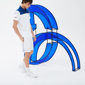 [해외] Mens SPORT Tech Pique Polo - Novak Djokovic Collection [라코스테 LACOSTE] blue/white/black (DH4121-51-PSD)