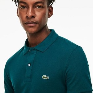 [해외] Mens Petit Pique Slim Fit Polo Shirt [라코스테 LACOSTE] green (PH4012-51-E76)