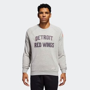 [해외] ADIDAS USA Mens Athletics Red Wings Fleece Crew Sweatshirt [아디다스 ADIDAS] Multi/Medium Grey Heather (DN2042)