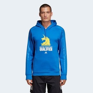 [해외] ADIDAS USA Mens 런닝 Boston Marathon® Qualifier Hoodie [아디다스 ADIDAS] Blue (DY0112)