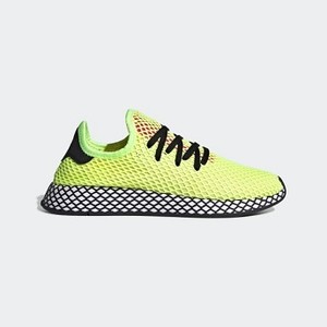 [해외] ADIDAS USA Mens Originals Deerupt Runner Shoes [아디다스 신발] Hi-Res Yellow/Core Black/Shock Pink (CG5943)