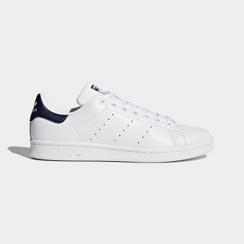 [해외] ADIDAS USA Mens Originals Stan Smith Shoes [아디다스 신발] Core White/Core White/Blue (M20325)