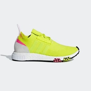 [해외] ADIDAS USA Womens Originals NMD_Racer Primeknit Shoes [아디다스 신발] Semi Solar Yellow/Semi Solar Yellow/Cloud White (AQ1137)