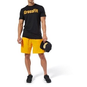 [해외] Reebok CrossFit Speedwick F.E.F. Graphic T-Shirt [리복 반팔티] Black/Semi Solar Gold (DT2772)