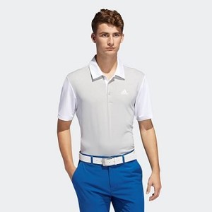 [해외] Mens Golf Ultimate365 Camo-Embossed Polo Shirt [아디다스 반팔티] White/Grey Two (DQ2360)