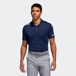 [해외] Mens Golf 3-Stripes Polo Shirt [아디다스 반팔티] Collegiate Navy/White (DQ2296)
