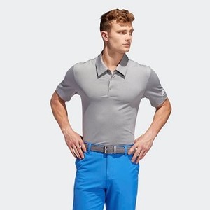 [해외] Mens Golf Ultimate365 Heather Polo Shirt [아디다스 반팔티] Grey Heathered/White (DQ2381)