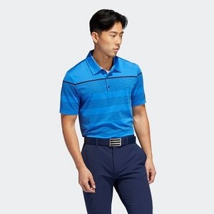 [해외] Mens Golf Ultimate365 Dash Stripe Polo Shirt [아디다스 반팔티] True Blue/Collegiate Navy (DQ2365)