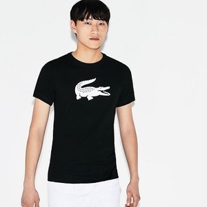 [해외] Mens SPORT Technical Jersey Tennis T-Shirt [라코스테 반팔,폴로티] Black (TH3377-51)