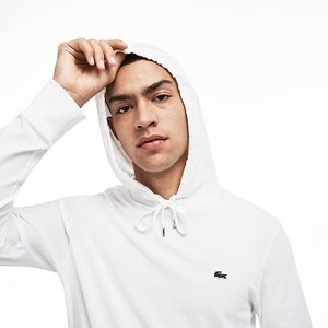 [해외] Mens Hooded Cotton Jersey Sweatshirt [라코스테 반팔,폴로티] White (TH9349-51)