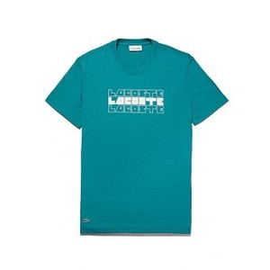 [해외] Mens Crew Neck Lettering Cotton Jersey T-shirt [라코스테 반팔,폴로티] Green (TH9418-51)