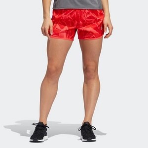 [해외] Womens 런닝 Marathon 20 Paper Floral Shorts [아디다스 반바지] Shock Red/Active Red (DU3313)