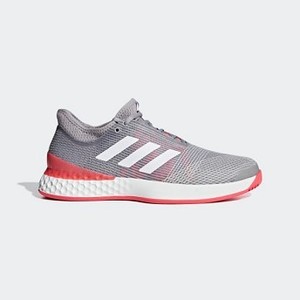 [해외] Mens Tennis Adizero Ubersonic 3.0 Shoes [아디다스 운동화] Light Granite/Cloud White/Shock Red (CG6371)