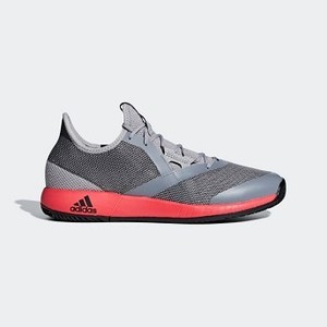[해외] Mens Tennis adizero Defiant Bounce Shoes [아디다스 운동화] Light Granite/Shock Red/Core Black (CG6349)