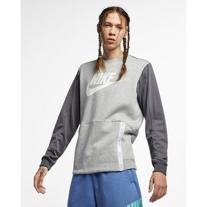 [해외] Nike Sportswear [나이키 긴팔] Dark Grey Heather/Dark Grey/White (BV4929-063)