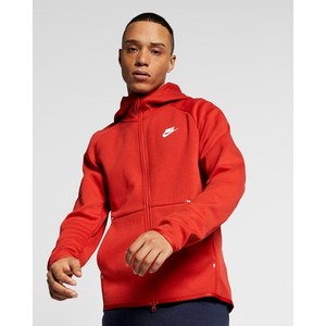 [해외] Nike Sportswear Tech Fleece [나이키 후드] Mystic Red/White (928483-622)