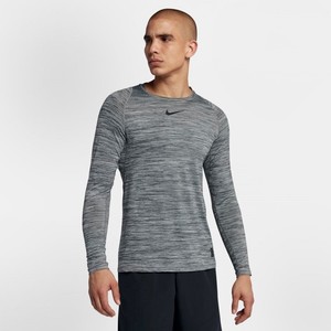 [해외] Nike Pro Fitted [나이키 긴팔] Black/Cool Grey/Black (922181-010)